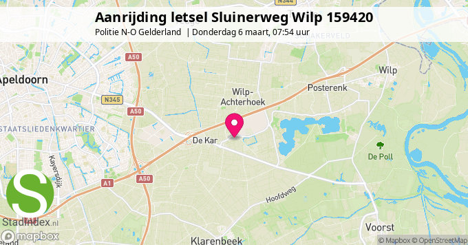 Aanrijding letsel Sluinerweg Wilp 159420