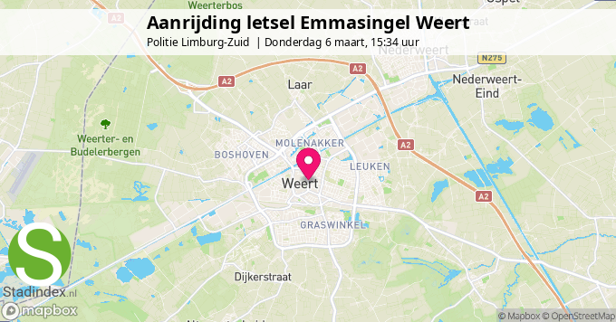 Aanrijding letsel Emmasingel Weert