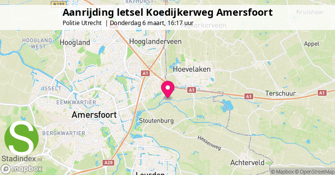 Aanrijding letsel Koedijkerweg Amersfoort