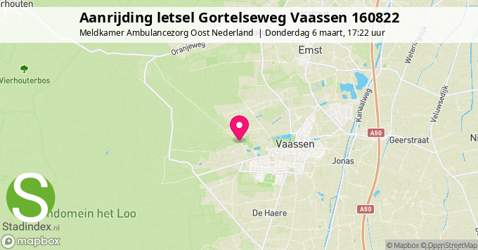 Aanrijding letsel Gortelseweg Vaassen 160822