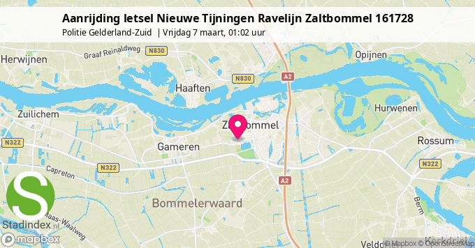 Aanrijding letsel Nieuwe Tijningen Ravelijn Zaltbommel 161728