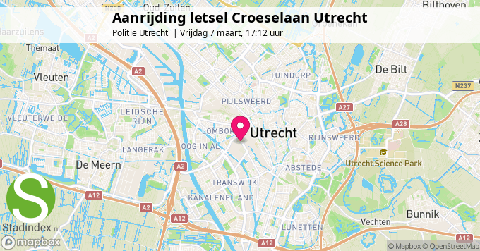 Aanrijding letsel Croeselaan Utrecht