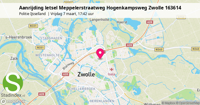 Aanrijding letsel Meppelerstraatweg Hogenkampsweg Zwolle 163614