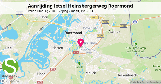 Aanrijding letsel Heinsbergerweg Roermond