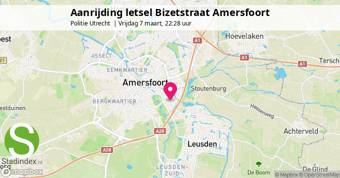 Aanrijding letsel Bizetstraat Amersfoort