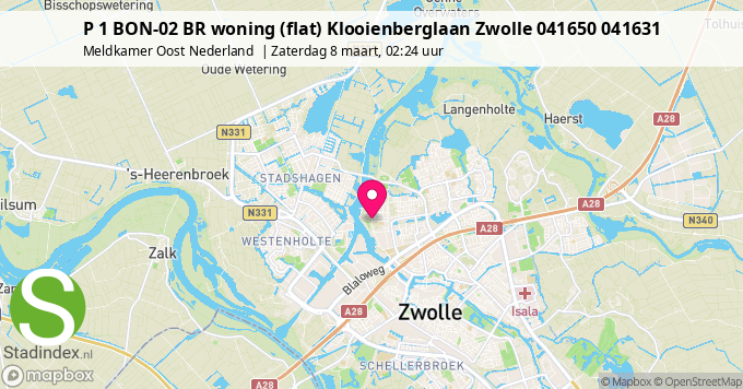 P 1 BON-02 BR woning (flat) Klooienberglaan Zwolle 041650 041631