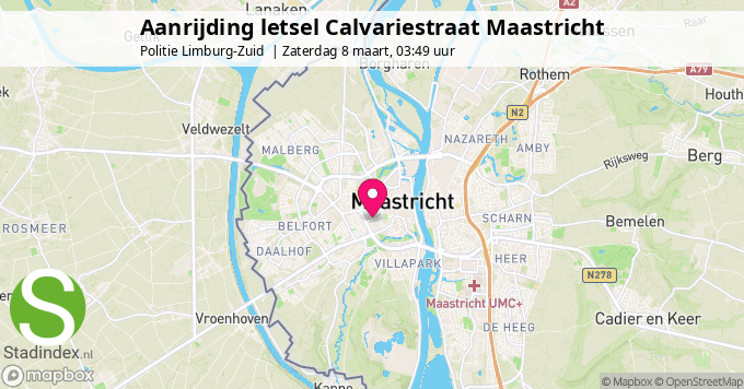 Aanrijding letsel Calvariestraat Maastricht