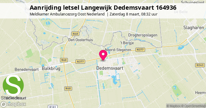 Aanrijding letsel Langewijk Dedemsvaart 164936