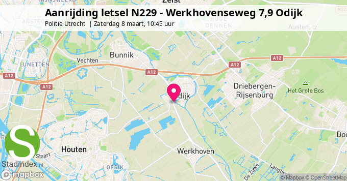 Aanrijding letsel N229 - Werkhovenseweg 7,9 Odijk