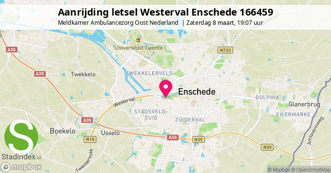 Aanrijding letsel Westerval Enschede 166459