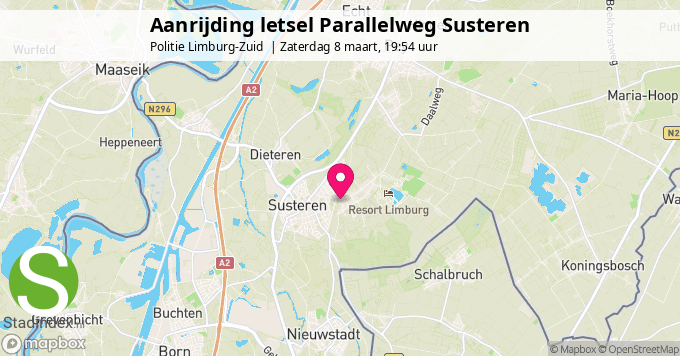 Aanrijding letsel Parallelweg Susteren