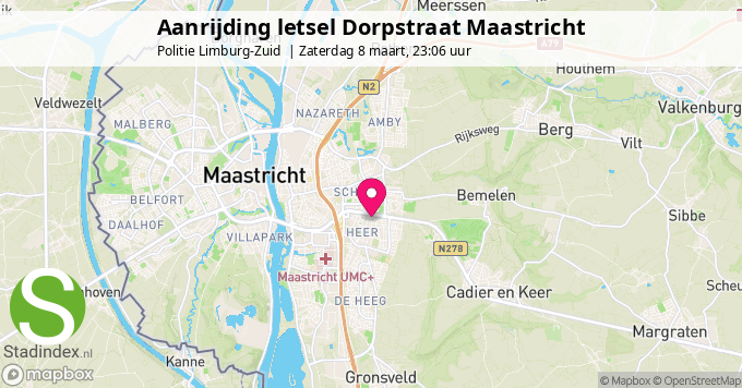 Aanrijding letsel Dorpstraat Maastricht