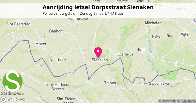 Aanrijding letsel Dorpsstraat Slenaken