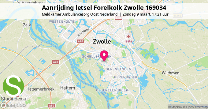 Aanrijding letsel Forelkolk Zwolle 169034