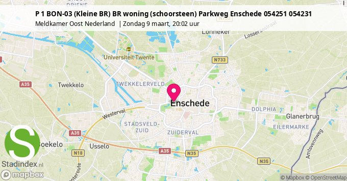 P 1 BON-03 (Kleine BR) BR woning (schoorsteen) Parkweg Enschede 054251 054231