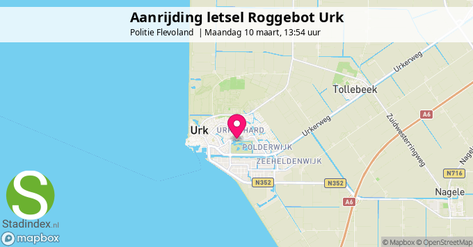 Aanrijding letsel Roggebot Urk