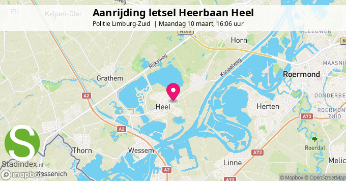 Aanrijding letsel Heerbaan Heel