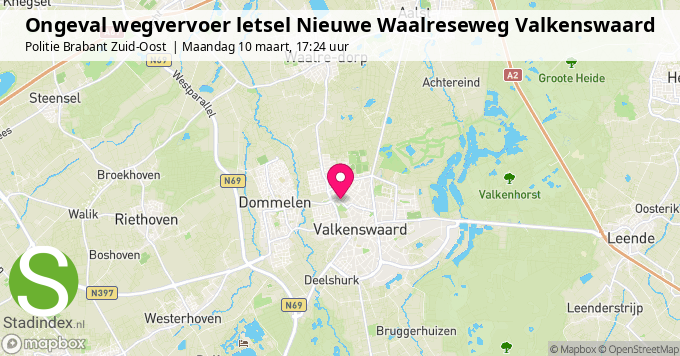 Ongeval wegvervoer letsel Nieuwe Waalreseweg Valkenswaard