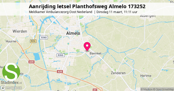 Aanrijding letsel Planthofsweg Almelo 173252