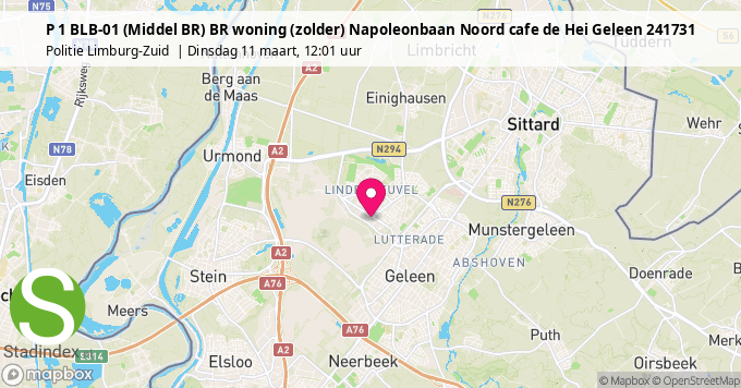 P 1 BLB-01 (Middel BR) BR woning (zolder) Napoleonbaan Noord cafe de Hei Geleen 241731