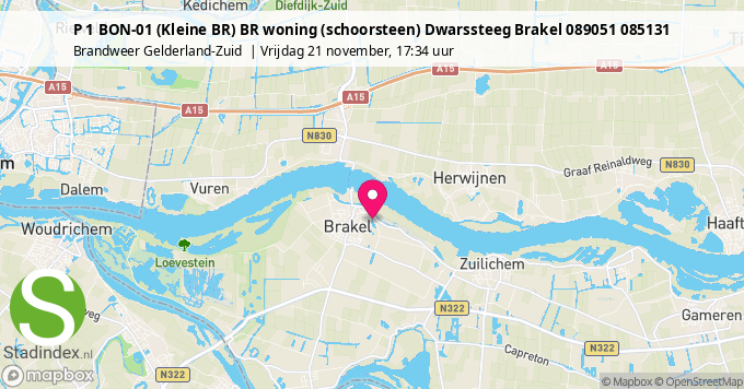 P 1 BON-01 (Kleine BR) BR woning (schoorsteen) Dwarssteeg Brakel 089051 085131