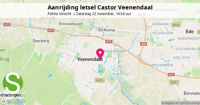Aanrijding letsel Castor Veenendaal