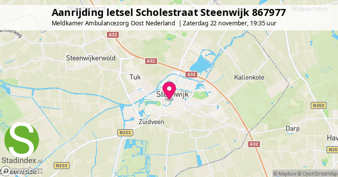 Aanrijding letsel Scholestraat Steenwijk 867977