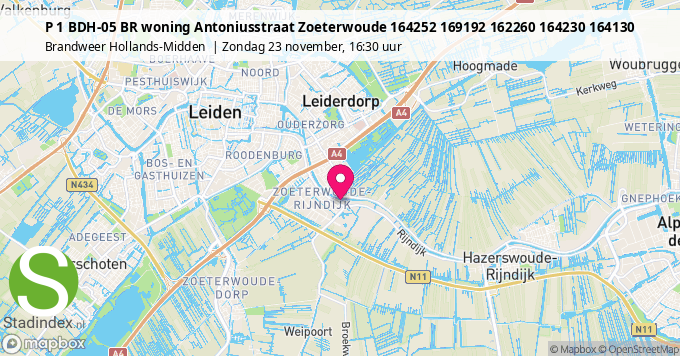 P 1 BDH-05 BR woning Antoniusstraat Zoeterwoude 164252 169192 162260 164230 164130