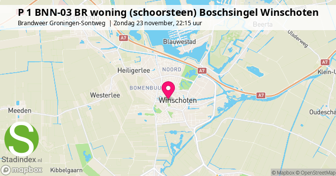 P 1 BNN-03 BR woning (schoorsteen) Boschsingel Winschoten