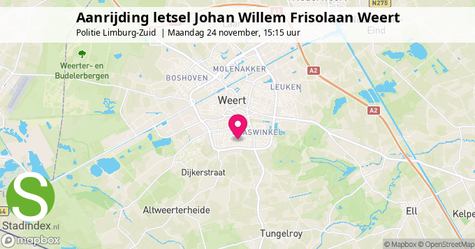Aanrijding letsel Johan Willem Frisolaan Weert