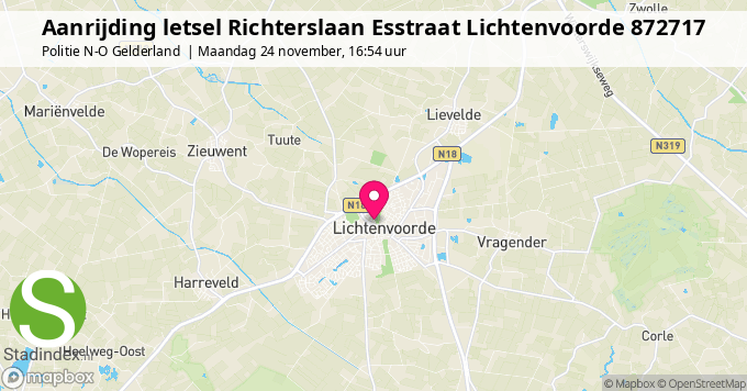 Aanrijding letsel Richterslaan Esstraat Lichtenvoorde 872717