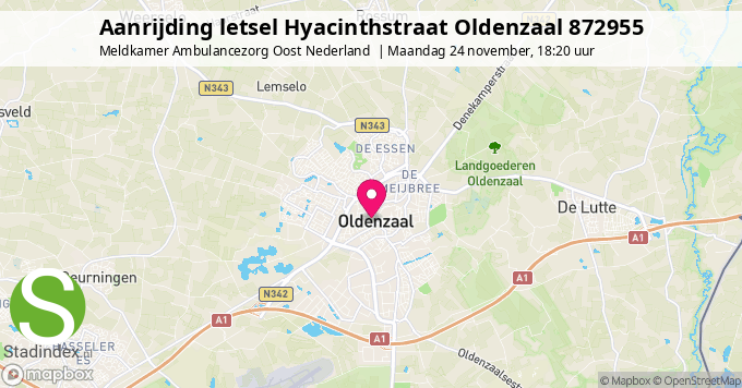 Aanrijding letsel Hyacinthstraat Oldenzaal 872955
