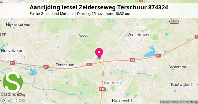 Aanrijding letsel Zelderseweg Terschuur 874324