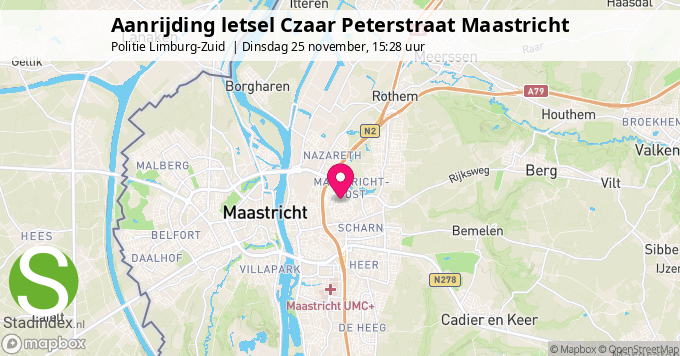 Aanrijding letsel Czaar Peterstraat Maastricht