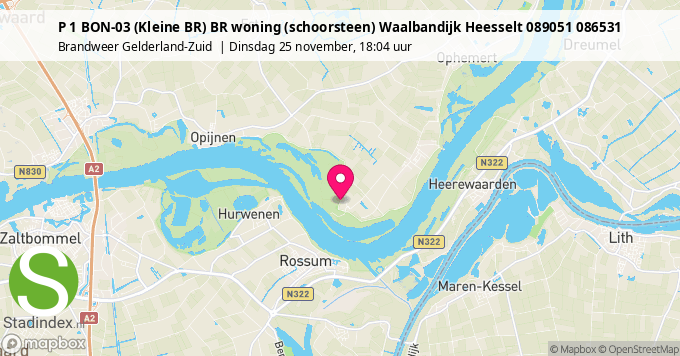 P 1 BON-03 (Kleine BR) BR woning (schoorsteen) Waalbandijk Heesselt 089051 086531