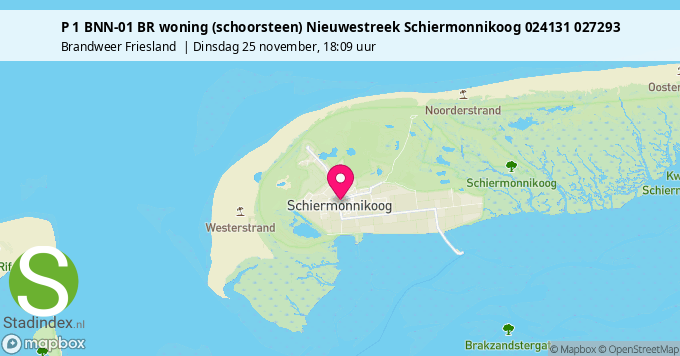 P 1 BNN-01 BR woning (schoorsteen) Nieuwestreek Schiermonnikoog 024131 027293