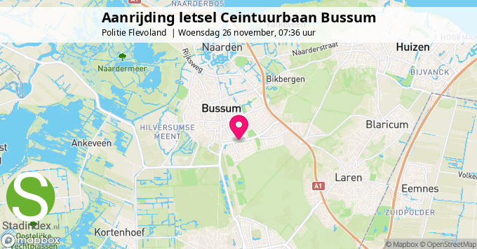 Aanrijding letsel Ceintuurbaan Bussum