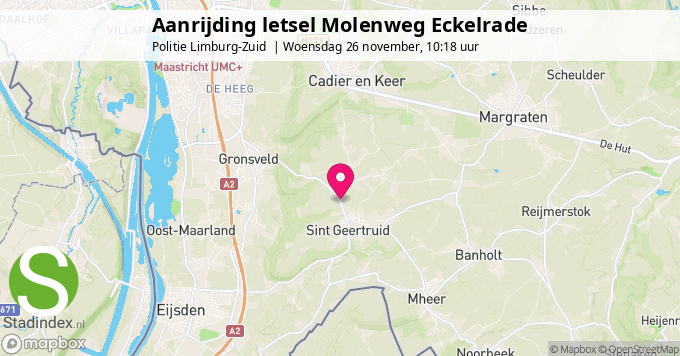 Aanrijding letsel Molenweg Eckelrade