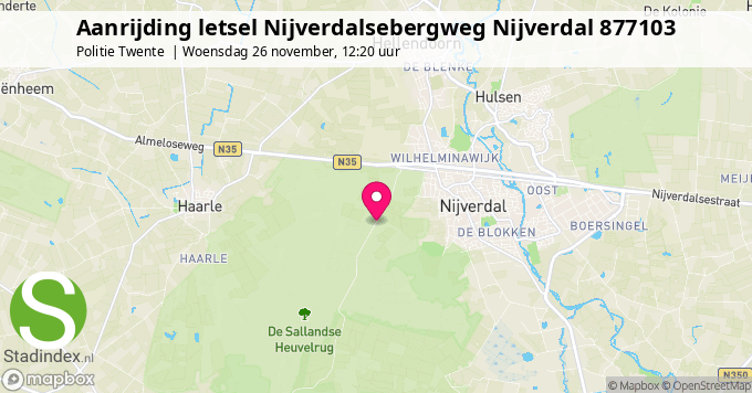 Aanrijding letsel Nijverdalsebergweg Nijverdal 877103