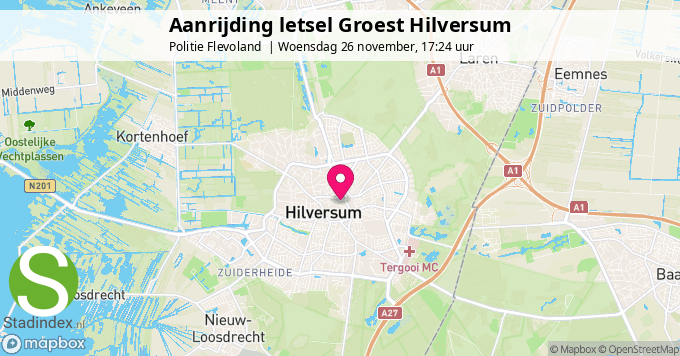 Aanrijding letsel Groest Hilversum