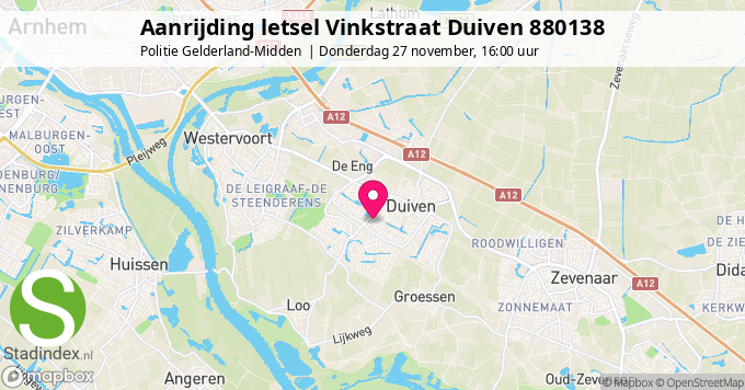 Aanrijding letsel Vinkstraat Duiven 880138