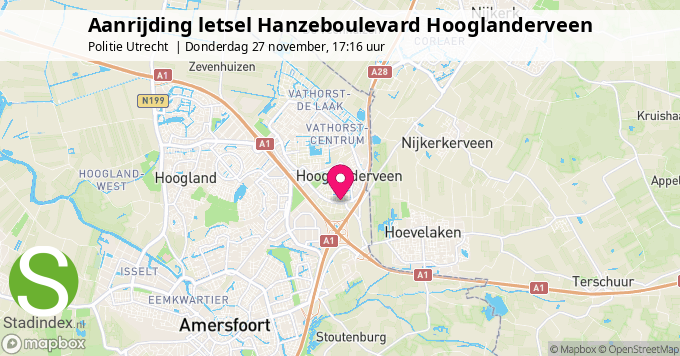 Aanrijding letsel Hanzeboulevard Hooglanderveen