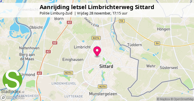 Aanrijding letsel Limbrichterweg Sittard