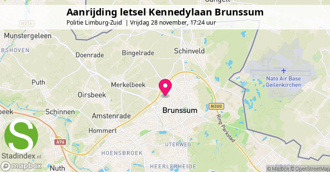 Aanrijding letsel Kennedylaan Brunssum