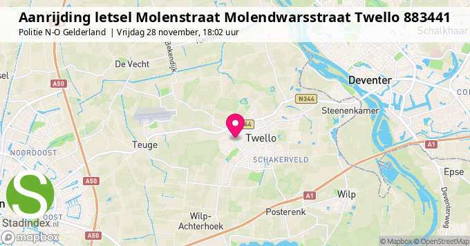 Aanrijding letsel Molenstraat Molendwarsstraat Twello 883441