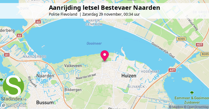 Aanrijding letsel Bestevaer Naarden