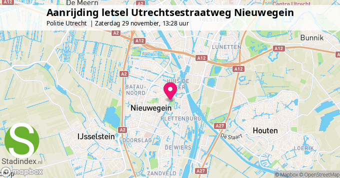 Aanrijding letsel Utrechtsestraatweg Nieuwegein