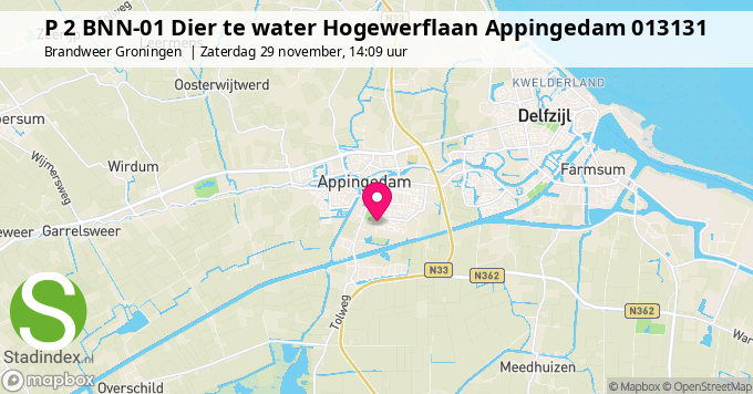 P 2 BNN-01 Dier te water Hogewerflaan Appingedam 013131