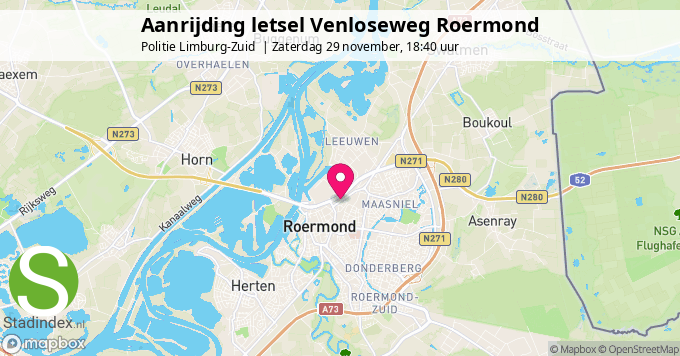 Aanrijding letsel Venloseweg Roermond
