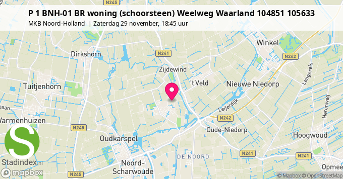 P 1 BNH-01 BR woning (schoorsteen) Weelweg Waarland 104851 105633